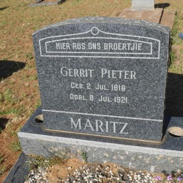 MARITZ Gerrit Pieter 1916-1921