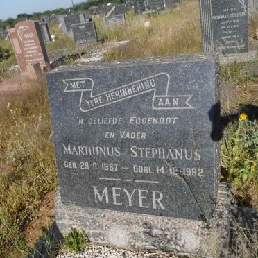 MEYER Marthinus Stephanus 1887-1962