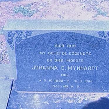 MYNHARDT Johanna C. nee NEL 1892-1983