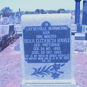 MAREE Heila Elizabeth nee PRETORIUS 1882-1960