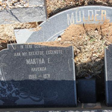 MULDER Martha E. nee HAVENGA 1903-1971