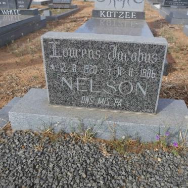 NELSON Lourens Jacobus 1920-1986