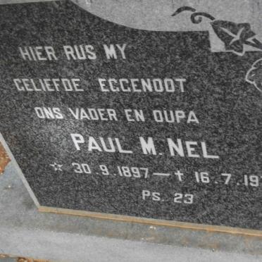 NEL Paul M. 1897-1978