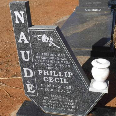 NAUDE Phillip Cecil 1959-2006