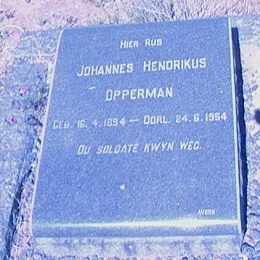 OPPERMAN Johannes Hendrikus 1894-1954