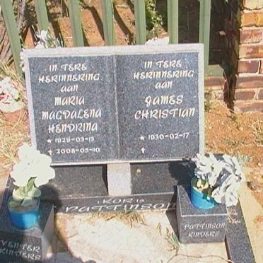 PATTINSON James Christian 1930- &amp; Maria Magdalena Hendrina 192?-2008
