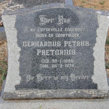 PRETORIUS Gerhardus Petrus 1895-1970