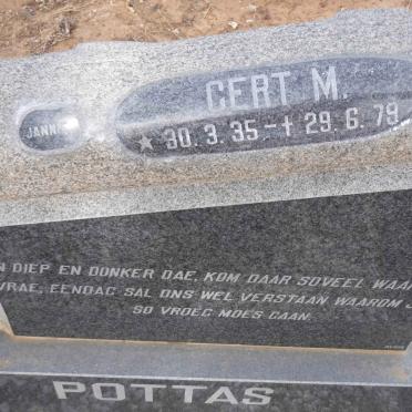 POTTAS Gert M. 1935-1979