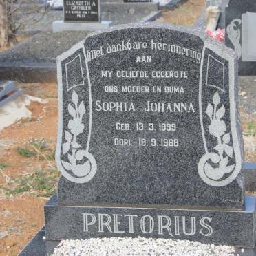 PRETORIUS Sophia Johanna 1899-1968