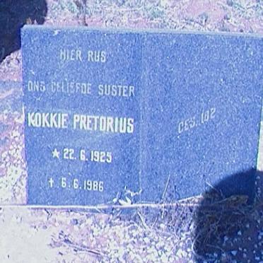 PRETORIUS Kokkie 1925-1986
