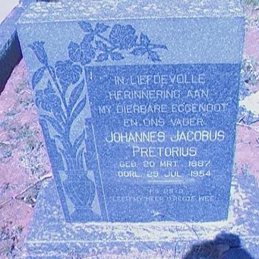PRETORIUS Johannes Jacobus 1887-1954