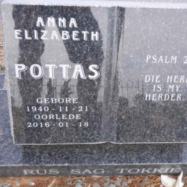 POTTAS Anna Elizabeth 1940-2016