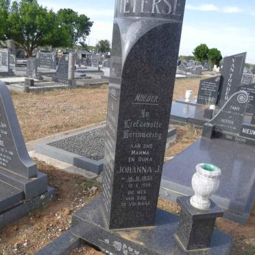 PIETERSE Ferdinand 1929-1985 &amp; Johanna J. 1935-1999