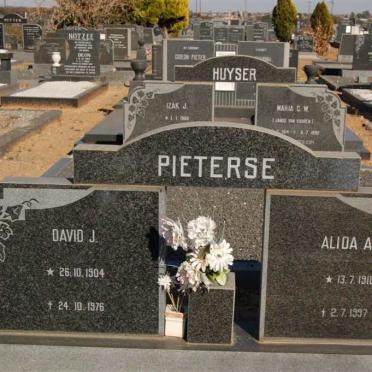 PIETERSE David J. 1904-1976 &amp; Alida A.R. 1910-1997