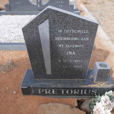 PRETORIUS Ina 1933-1993