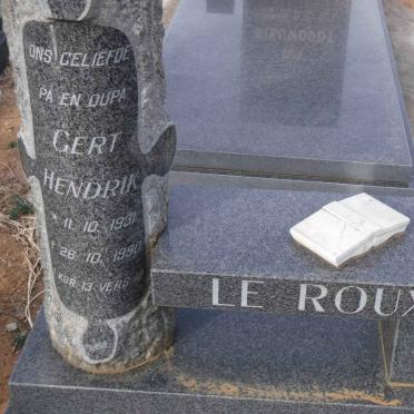 ROUX Gert Hendrik, le 1931-1990