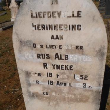REYNEKE Petrus Albertus 1852-1934