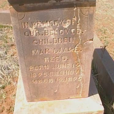 REED Mary Jane 1895-1895