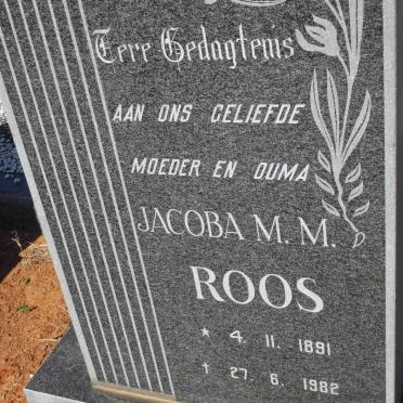 ROOS Jacoba M.M. 1891-1982