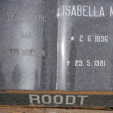 ROODT Isabella M. 1896-1981