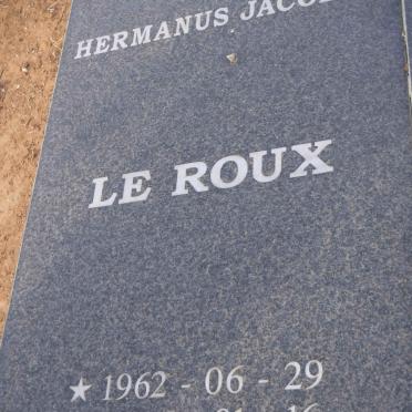 ROUX Hermanus Jacobus, le 1962-2007