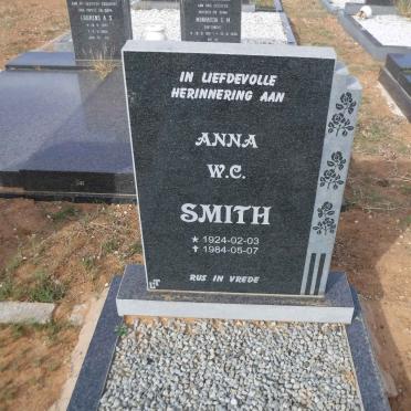 SMITH Anna W.C. 1924-1984