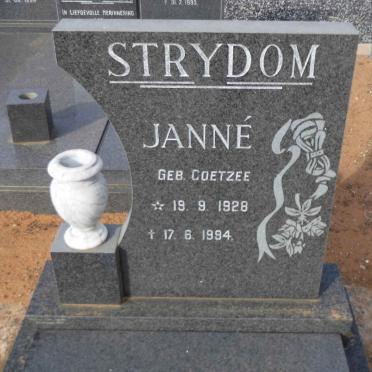 STRYDOM Janne nee COETZEE 1928-1994