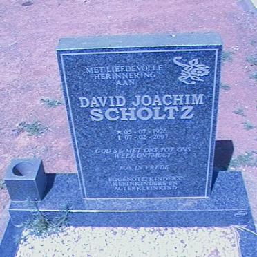 SCHOLTZ David Joachim 1926-2007
