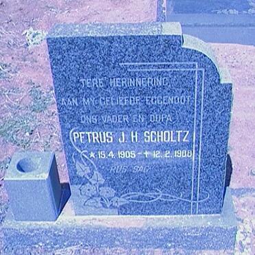 SCHOLTZ Petrus J.H. 1905-1988 &amp; Susara J. 1909-1969 