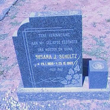 SCHOLTZ Petrus J.H. 1905-1988 &amp; Susara J. 1909-1969 