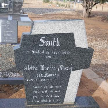 SMITH Jacob Johannes Jacobus 1919-1996 &amp; Aletta Martha RANSBY 1928-