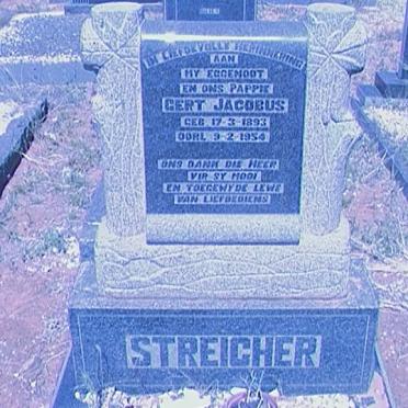 STREICHER Gert Jacobus 1893-1954