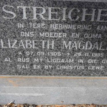 STREICHER Elizabeth Magdalena 1905-1995