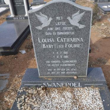 SWANEPOEL Louisa Catharina nee FOURIE 1901-1985