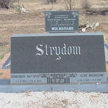 STRYDOM Gerhardus Matthys 19??-1974 &amp; Elsie Magdalena 1912-2002