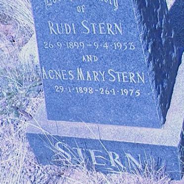 STERN Rudi 1899-1956 &amp; Agnes Mary 1898-1975