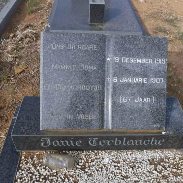 TERBLANCHE Janie 1919-1987