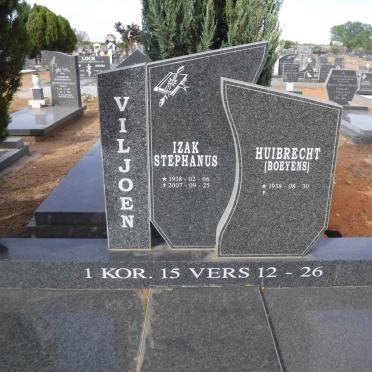VILJOEN Izak Stephanus 1938-2007 &amp; Huibrecht BOEYENS 1938-