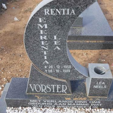 VORSTER Emerentia Lea 1958-1989