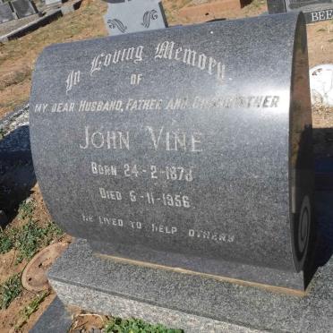 VINE John 1878-1956