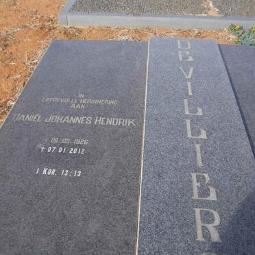 VILLIERS Daniel Johannes Hendrik, de 1926-2012 &amp; Maria Jacoba VAN VUUREN 1920-1995