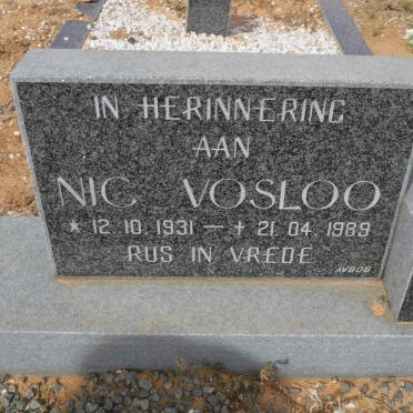 VOSLOO Nic 1931-1989