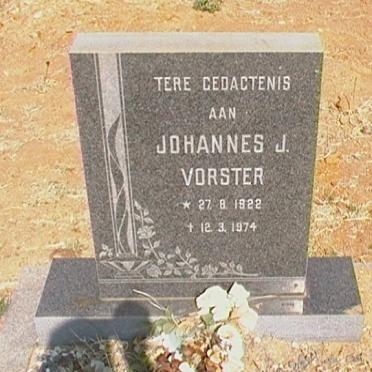 VORSTER Johannes J. 1922-1974