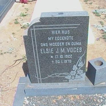 VOGES Elsie J.M. 1922-1970