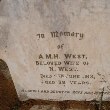 WEST A.M.H. -1913