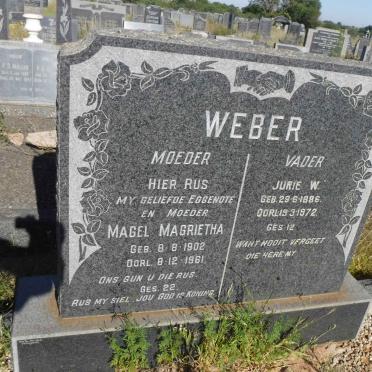 WEBER Jurie W. 1886-1972 &amp; Magel Magrietha 1902-1961