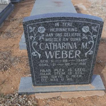 WEBER Catharina M. 1946-1991