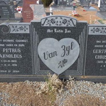 ZYL Petrus Arnoldus, van 1925-1993 &amp; Gertruida Christina SCHOLTZ 1931-
