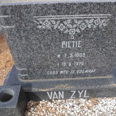 ZYL Pietie, van 1889-1976