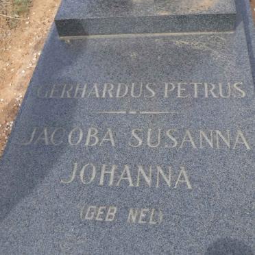 ZYL Gerhardus Petrus, van 1899-1989 &amp; Jacoba Susanna Johanna NEL 1900-1972